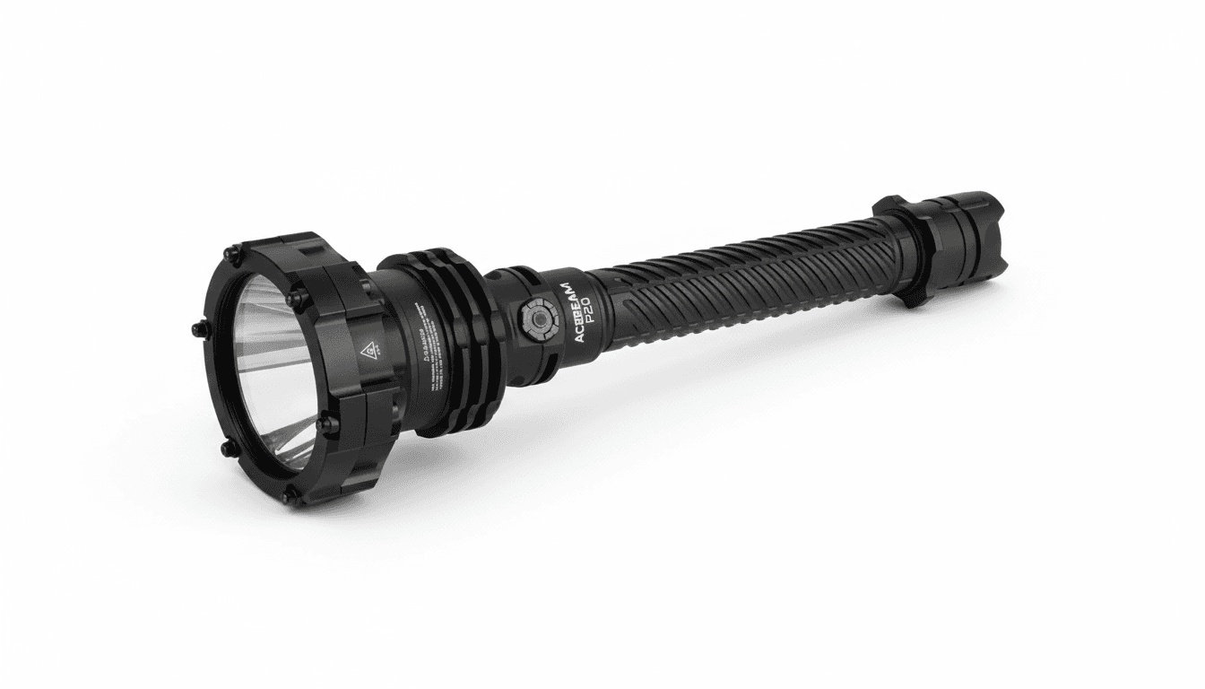 Lampe torche LED AceBeam P20 – 5500 lumens et portée de 1280 mètres