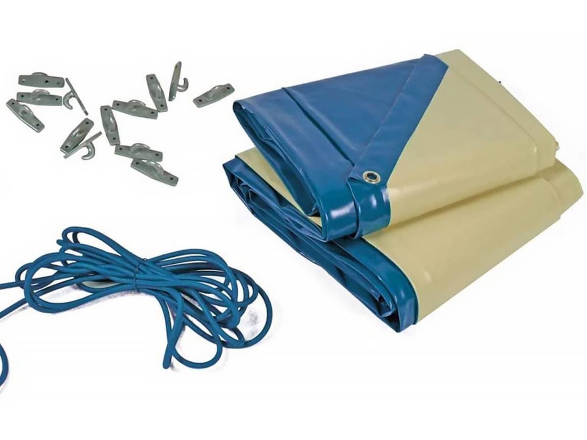 Bâche hiver "Cover 1" pour piscine Maldives - 580 gr/m² - bleu