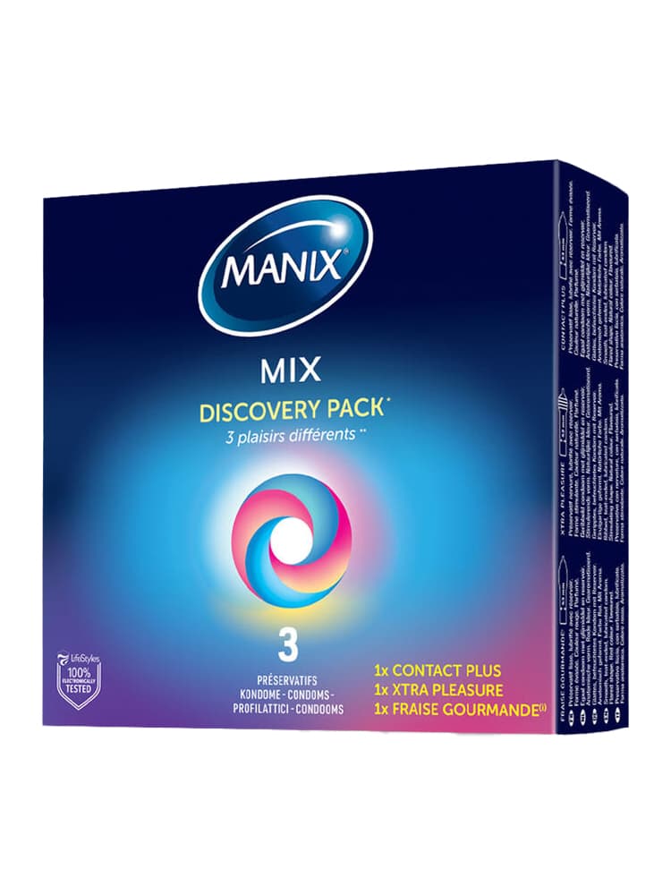 Manix Mix Pack Découverte 3 préservatifs